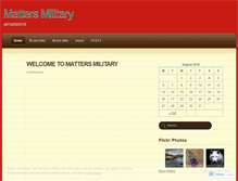 Tablet Screenshot of mattersmil.wordpress.com