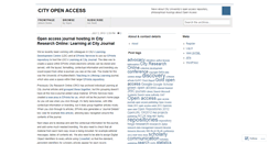 Desktop Screenshot of cityopenaccess.wordpress.com