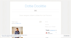 Desktop Screenshot of dottiedoolittle.wordpress.com