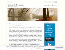 Tablet Screenshot of melodysmoments.wordpress.com