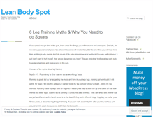 Tablet Screenshot of leanbodyspot.wordpress.com