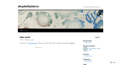 Desktop Screenshot of aleyabellydance.wordpress.com