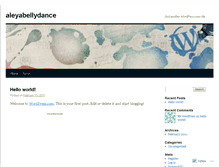 Tablet Screenshot of aleyabellydance.wordpress.com