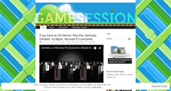 Desktop Screenshot of gamesession.wordpress.com