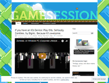 Tablet Screenshot of gamesession.wordpress.com