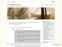 Tablet Screenshot of ngoprekonline.wordpress.com