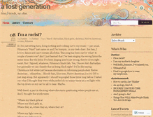 Tablet Screenshot of alostgeneration.wordpress.com