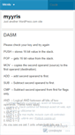 Mobile Screenshot of myyris.wordpress.com