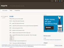 Tablet Screenshot of myyris.wordpress.com