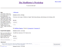 Tablet Screenshot of madhattermagazine.wordpress.com