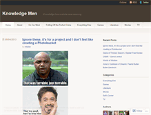 Tablet Screenshot of knowledgemen.wordpress.com