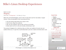 Tablet Screenshot of mylinuxdesktop.wordpress.com