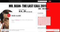 Desktop Screenshot of mrbeanthelastcall.wordpress.com