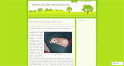 Desktop Screenshot of deadpets.wordpress.com