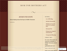 Tablet Screenshot of momsformothersact.wordpress.com