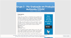 Desktop Screenshot of grupo3cesusc.wordpress.com