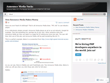 Tablet Screenshot of announcemediasucks.wordpress.com