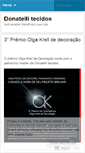 Mobile Screenshot of donatellitecidos.wordpress.com