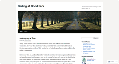 Desktop Screenshot of birdingatbond.wordpress.com
