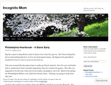 Tablet Screenshot of incognitomom.wordpress.com
