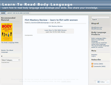 Tablet Screenshot of learntoreadbodylanguage.wordpress.com