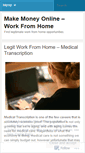 Mobile Screenshot of legitonlineworkfromhomeopportunities.wordpress.com