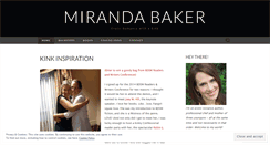 Desktop Screenshot of mirandabaker.wordpress.com