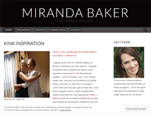 Tablet Screenshot of mirandabaker.wordpress.com