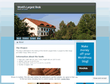 Tablet Screenshot of largestbook.wordpress.com