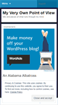 Mobile Screenshot of myveryownpointofview.wordpress.com