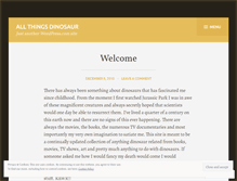 Tablet Screenshot of dinosaurtales.wordpress.com