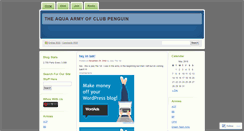 Desktop Screenshot of clubpenguinaquaarmy.wordpress.com