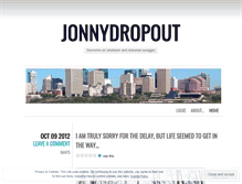 Tablet Screenshot of jonnydropout.wordpress.com