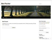 Tablet Screenshot of benjfischer.wordpress.com