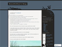 Tablet Screenshot of beautifulface.wordpress.com