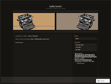 Tablet Screenshot of kafkahostel.wordpress.com
