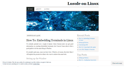 Desktop Screenshot of lusule.wordpress.com