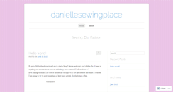 Desktop Screenshot of daniellesewingplace.wordpress.com