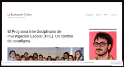 Desktop Screenshot of laeducacioncritica.wordpress.com