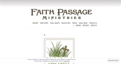 Desktop Screenshot of faithpassage.wordpress.com