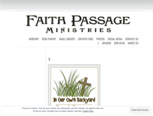 Tablet Screenshot of faithpassage.wordpress.com