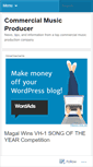 Mobile Screenshot of commercialmusicproducer.wordpress.com