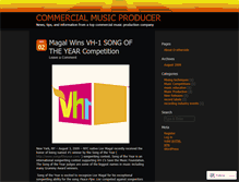 Tablet Screenshot of commercialmusicproducer.wordpress.com