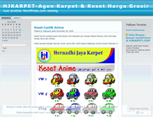 Tablet Screenshot of hjkarpet.wordpress.com