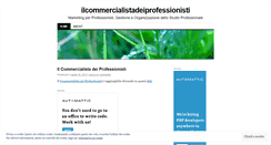 Desktop Screenshot of ilcommercialistadeiprofessionisti.wordpress.com
