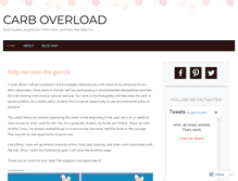 Tablet Screenshot of carboverload.wordpress.com