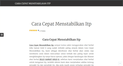 Desktop Screenshot of caracepatmenstabilkanitp.wordpress.com