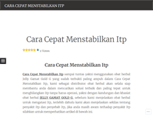 Tablet Screenshot of caracepatmenstabilkanitp.wordpress.com