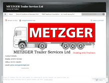 Tablet Screenshot of metzgertrailerservices.wordpress.com