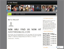 Tablet Screenshot of ahotmess.wordpress.com